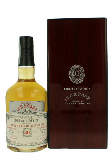 BUNNAHABHAIN Islay Scotch Whisky 30 year old 1987 2017 70cl 48.8% - Hunter Laing's