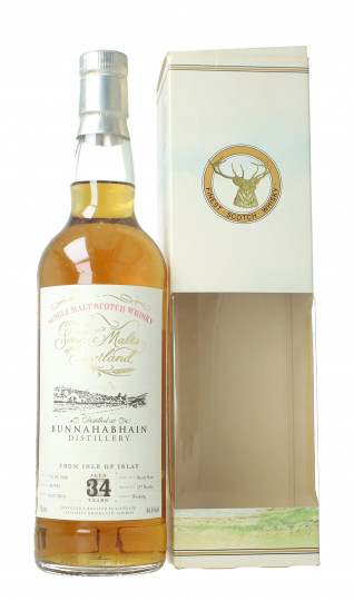 BUNNAHABHAIN Islay Scotch Whisky 34 Years Old 1980 2014 70cl 46.6% Speciality Drinks