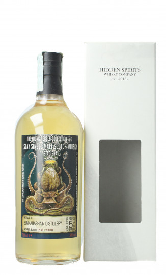 Bunnahabhain Islay  Scotch Whisky 5 year old 2013 2018 70cl 50% Hidden Spirits -