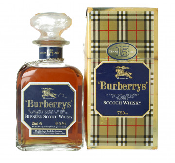 Burberry's Finest Blended Scotch Whisky 15 years Old - Bot.80's 75cl 43% decanter