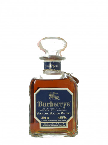Burberry's Finest Blended Scotch Whisky 15 years Old - Bot.80's 75cl 43% decanter