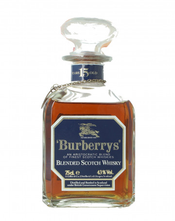 Burberry's Finest Blended Scotch Whisky 15 years Old - Bot.80's 75cl 43% decanter
