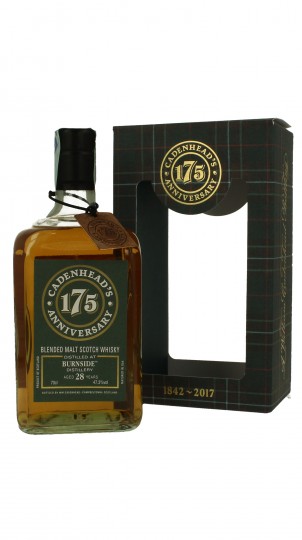 BURNSIDE (Balvenie) 28 years old 1989 2017 70cl 47.3% Cadenhead's - 175th Anniversary