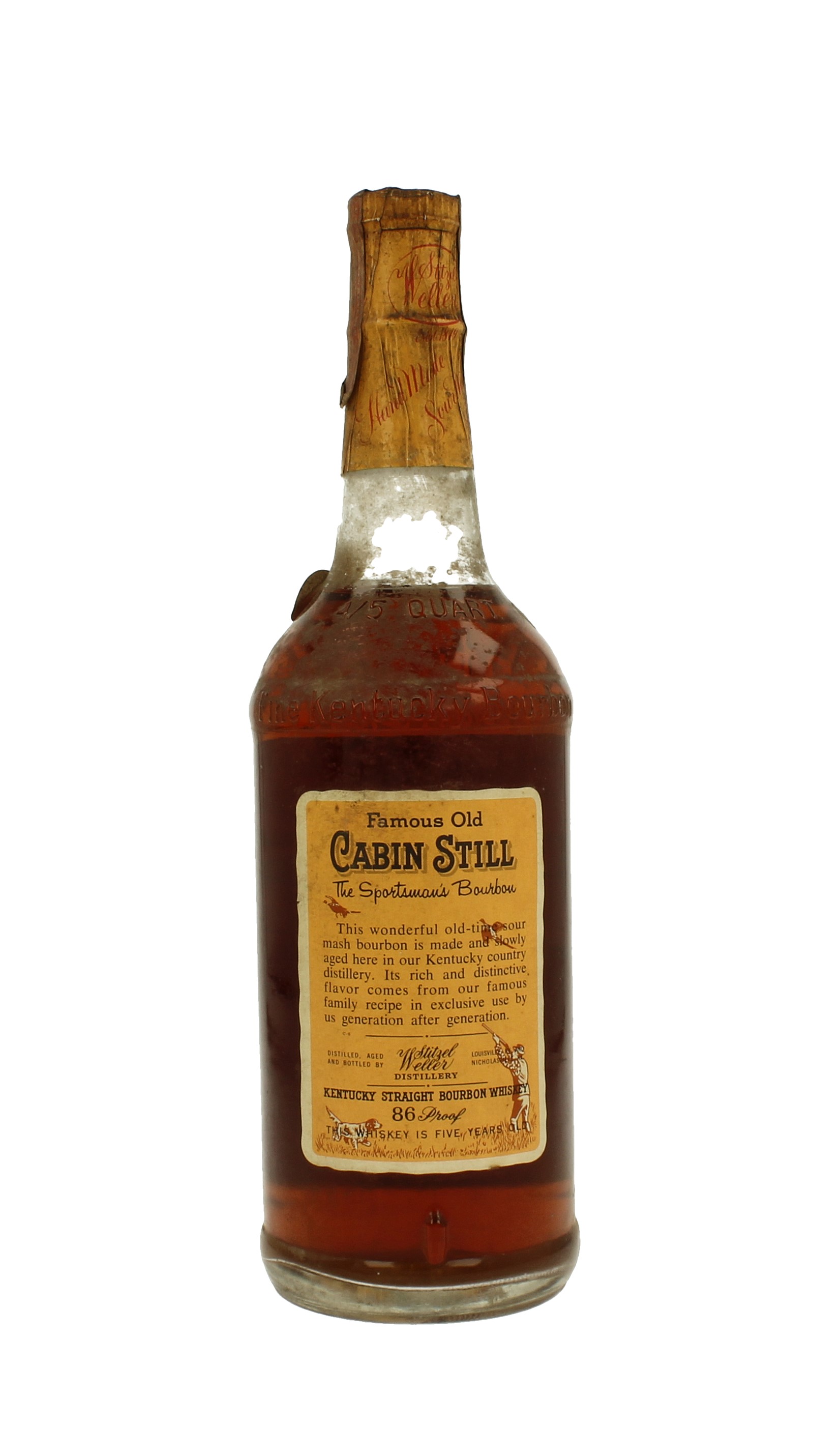 Cabin Still Kentucky Straight Bourbon Whiskey 5yo Bot 60 70 S 75cl