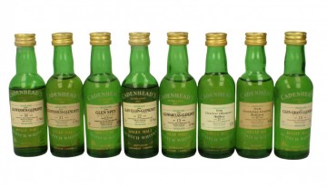 CADENHEAD'S 5CL 8 VERY RARE MINIATURES  GLENFIDDICH-GLENFARCLAS-GLENLIVET ......