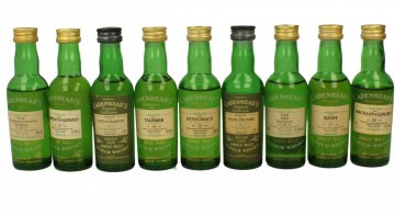 CADENHEAD'S 5CL 8 VERY RARE MINIATURES  MACALLAN-STRATHISLA-TALISKER-ORD.......