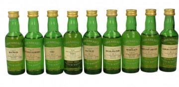 CADENHEAD'S 5CL 8 VERY RARE MINIATURES  TAMDHU-BEN NEVIS-HIGHLAND PARK........
