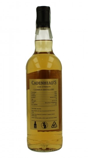 Cambus 30 Years Old 1988 2018 70cl 45.5 % Cadenhead's -