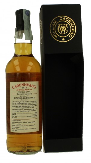 CAMERONBRIDGE 29 Years Old 1989 2018 70cl 58.3% Cadenhead's - Whisky shop London