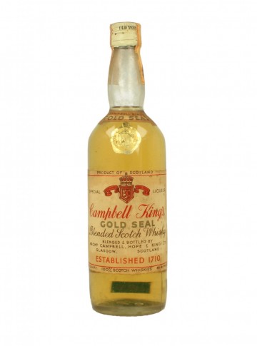 CAMPBELL KING'S Gold Seal  Bot.60/70's 75CL 86.8°proof US Arch Campbell, Hope & king - Blended