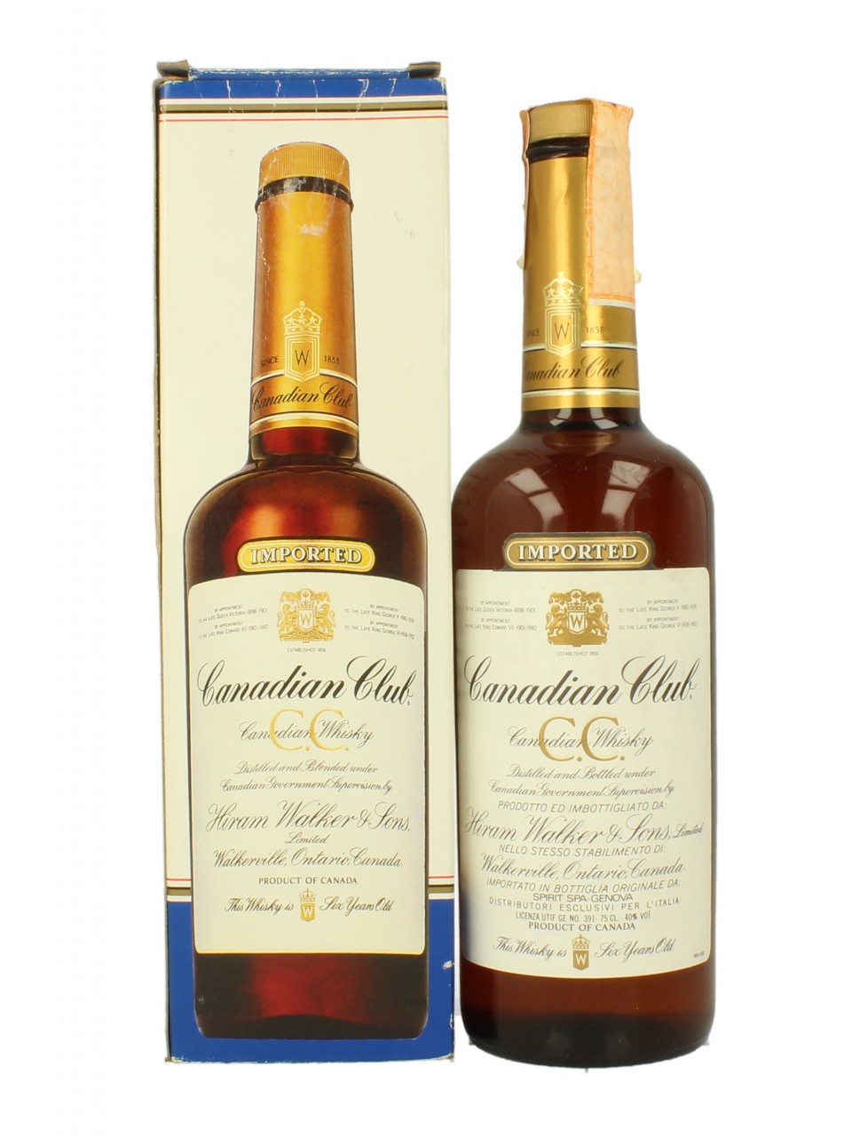 CANADIAN CLUB Bot.1980\'s 75cl 40% Hiram & Walker - Products - Whisky  Antique, Whisky & Spirits