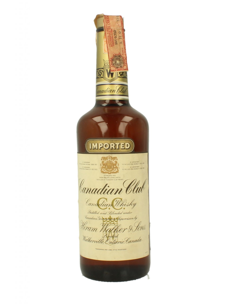 CANADIAN CLUB Bot.1980's 75cl 43% Hiram & Walker - Products