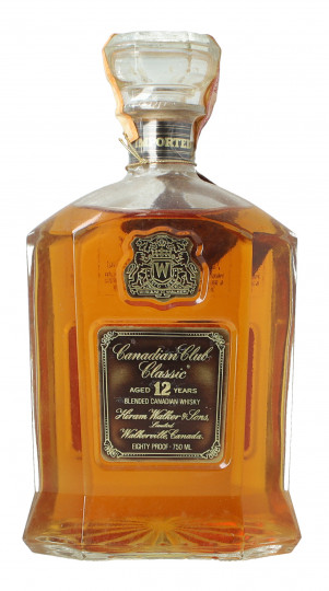 CANADIAN CLUB Whiskey 12 year old 1980 Circa 75cl 40% Ob