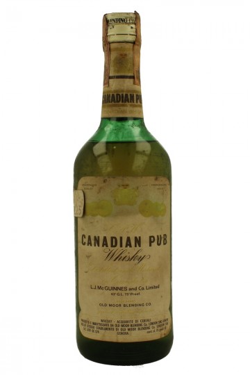 Canadian Pub Bot. 60's 75cl 75°proof Old Moor Blending