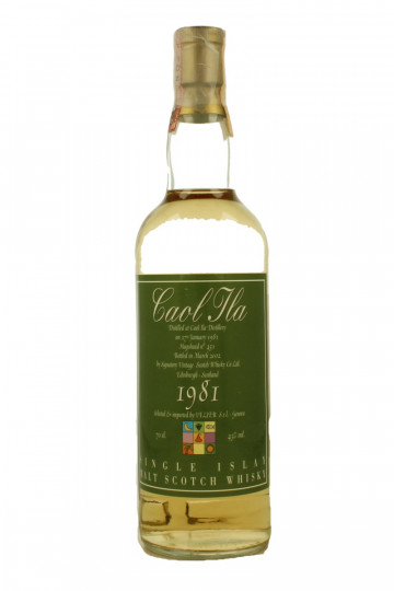 CAOL ILA 1981 2002 70cl 43% Signatory  - Velier cask 451
