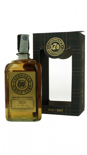 CAOL ILA 33 Years Old 1983 2017 70cl 50.2% Cadenhead's - Single Cask- 175th Anniversary