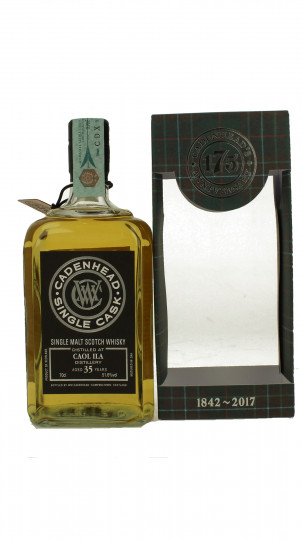 CAOL ILA 35 Years Old 1982 2017 70cl 51.6% Cadenhead's - Single Cask- 175th Anniversary