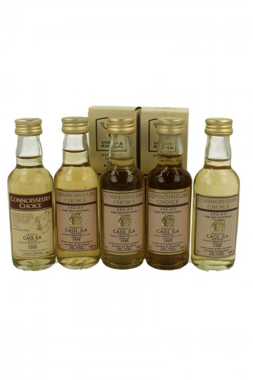 CAOL ILA 5x 5cl 40% Gordon MacPhail 5 RARE MINIATURES