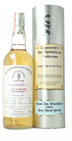 Caol Ila Islay  Scotch Whisky 10 year old 1994 2004 70cl 46% SIGNATORY- cask 04-292