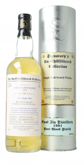 Caol Ila Islay  Scotch Whisky 11 year old 1991 2002 70cl 46% SIGNATORY- cask 02-472