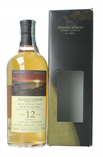 Caol Ila Islay  Scotch Whisky 12 year old 2007 2020 70cl 51.8% Hidden Spirits -