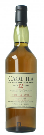 Caol Ila Islay  Scotch Whisky 12 year old 2016 edition 70cl 56.2% OB - Feis Ile 2016