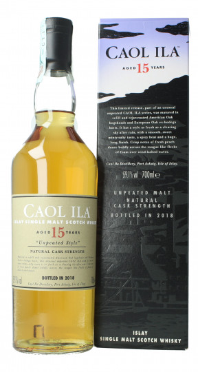 Caol Ila Islay  Scotch Whisky 15 year old Bot.2018 70cl 59.1% OB-Unpeated