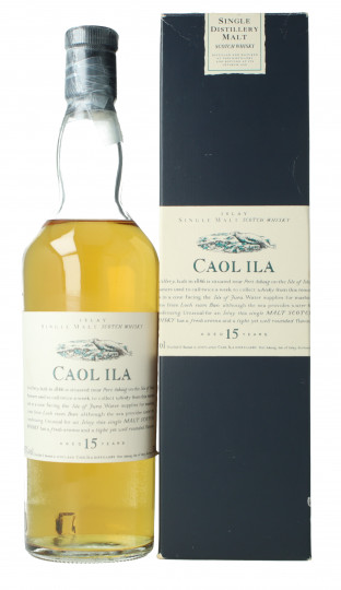 Caol Ila Islay  Scotch Whisky 15 Year Old bottled 1991 70cl 43% Ob-Flora & fauna