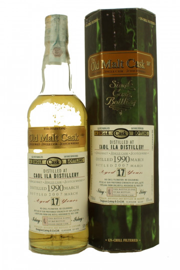 Caol Ila Islay  Scotch Whisky 17 year old 1990 2007 70cl 50% Douglas Laing - OMC 365 Bottles