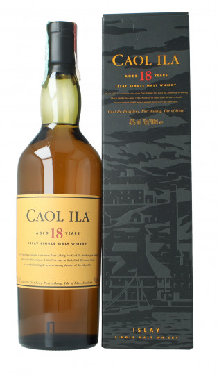 Caol Ila Islay  Scotch Whisky 18 year old early 2000's -2010 70cl 43% OB-