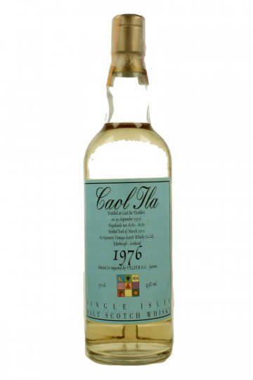 Caol Ila Islay Scotch Whisky 1976 2001 70cl 43% Signatory-Velier cask 8080-8081