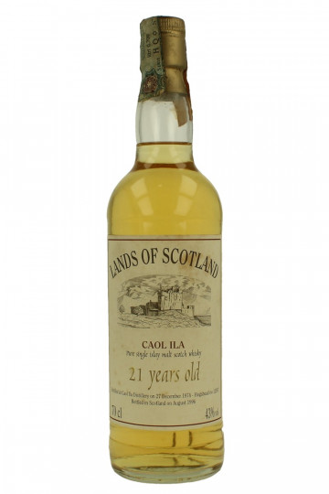 Caol Ila Islay  Scotch Whisky 21yo 1974 1996 70cl 43% Lands of Scotland