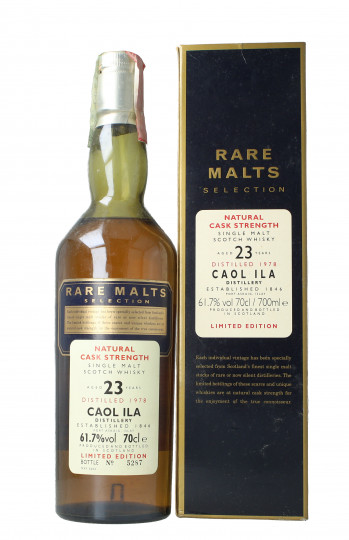 Caol Ila Islay  Scotch Whisky 23 year old 1978 2002 70cl 61.7% OB  - Rare Malts selection