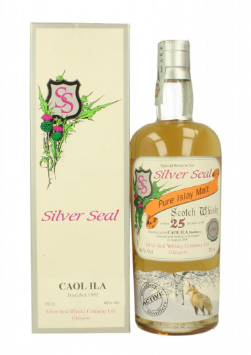 Caol Ila Islay  Scotch Whisky 25 Year Old 1982 2007 70cl 46% SILVER SEAL