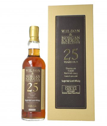 Caol Ila Islay  Scotch Whisky 25 Year old 1990 2015 70cl 54.3% Wilson & Morgan Cask 4707-4708