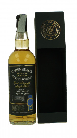 Caol Ila Islay  Scotch Whisky 25 Years old 1991 2006 70cl 50.2% Cadenhead's - Authentic Collection