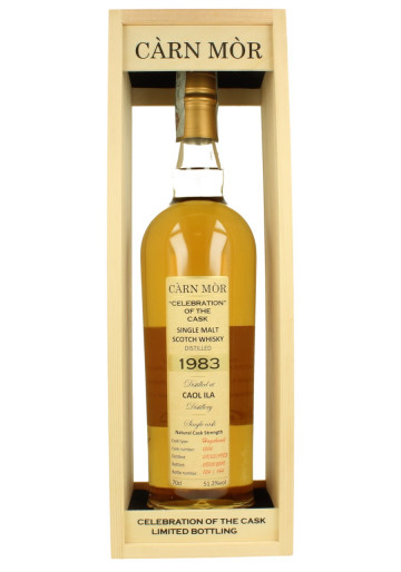 Caol Ila Islay  Scotch Whisky 34 year old 1983 2018 70 CL 51.2% Carn Mor - Hogshead #1506