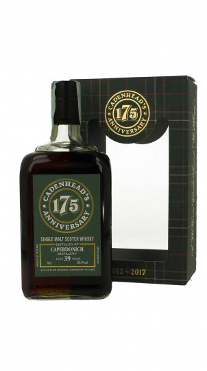 Caperdonich Speyside Scotch Whisky 39 Years Old 1977 2017 70cl 50.4% Cadenhead's - 175th Anniversary