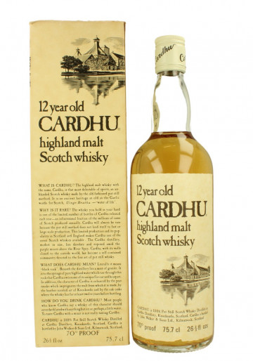 Cardhu Speyside Scotch Whisky 12yo Bot.70's 75.7cl 70°proof OB