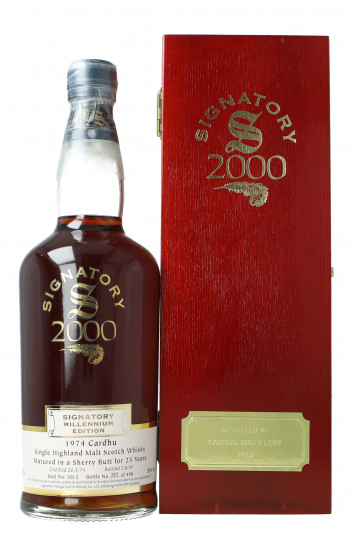 Cardhu Speyside  Scotch Whisky 25 Year Old 1974 1999 70cl 56% SIGNATORY- cask 3612