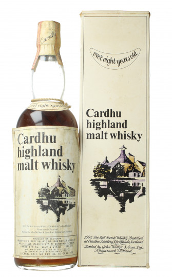 Cardhu Speyside  Scotch Whisky Over 8 Year old - Bot.60's or early 70's 75cl 43% OB- cork cap