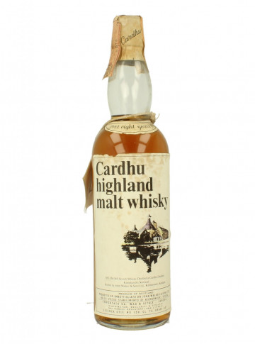 Cardhu Speyside Scotch Whisky Over 8yo Bot.60/70's 43% OB - Cork Stopper
