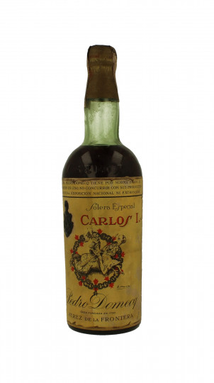 CARLOS I- PEDRO DOMECQ Bot.1940/50's 75cl 42% Double label