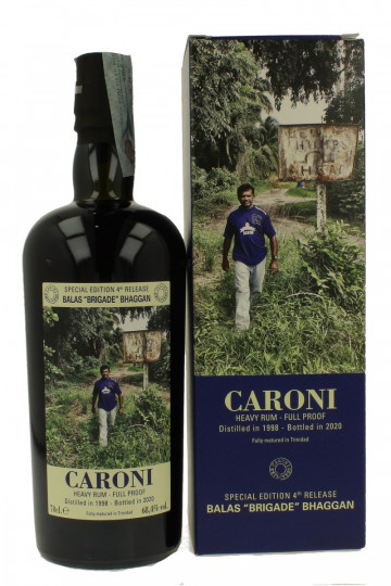 CARONI EMPLOYEES BALAS "BRIGADE" BHAGGAN 1998 2020 70cl 68.4% - Velier - 4th Release