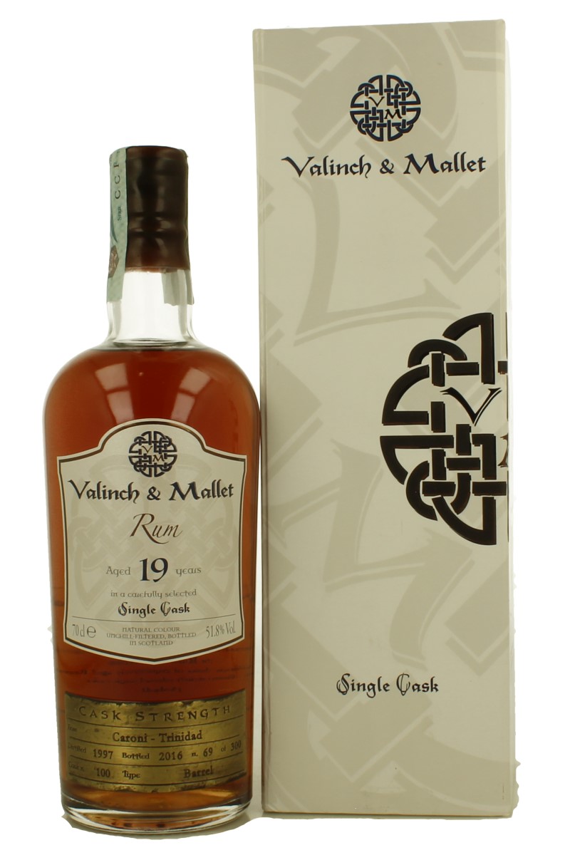 Caroni Trinidad Rum 19 Years old 1997 2016 70cl 51.8% Valinch & Mallet ...