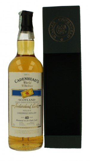 CARSEBRIDGE 40 Years Old bottled 2017 70cl 46.3% Cadenhead's - World Whiskies