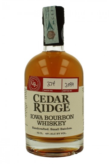 CEDAR RIDGE 70cl 40% - Iowa Bourbon