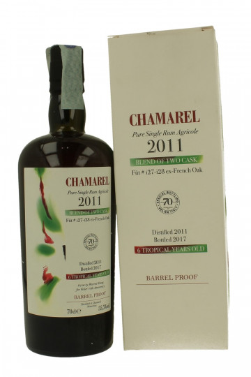 CHAMAREL 6yo 2011 2017 70cl 55.5% Velier - Pure Single Agricole Rum
