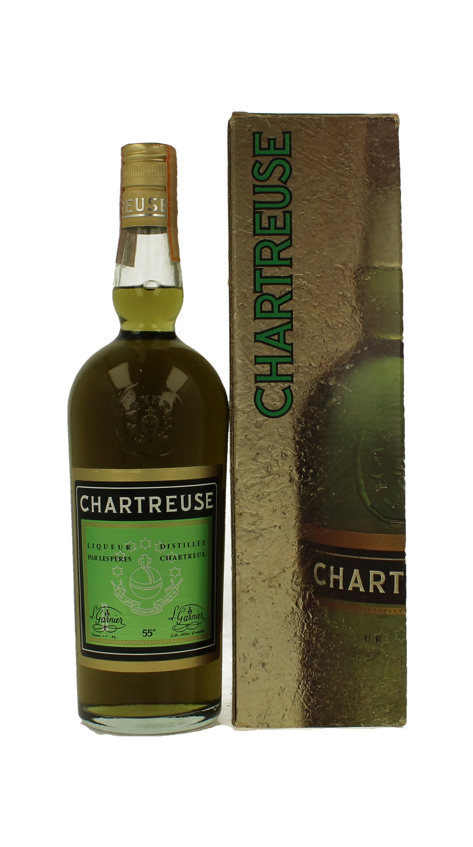 CHARTREUSE Green label Bot 60/70's 75cl 55% OB - Soffiantino