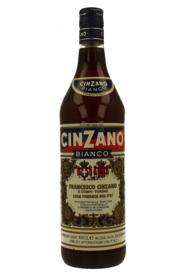 Cinzano Vermouth  Bianco Bot. in the  60'S /70's 100cl 16.5%